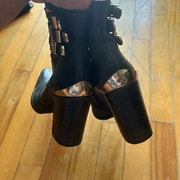 Jeffrey campbell x free people bruni boots western cowboy buckle - Picture 4 of 7